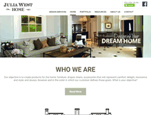 Tablet Screenshot of juliawesthome.com